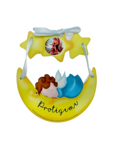 Iman Infantil Virgen Candelaria Madera 9 X 5. 5cm