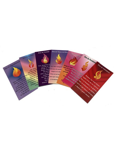 Carpeta 7 Dones Del Espiritu Santo Tapa Paloma Con Fondo Azul