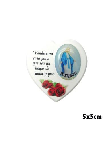 Placa Iman Blanco Bendice Mi Casa...