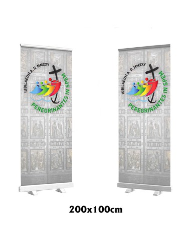Expositor Jubileo 200x100cm enrollable roll up J09