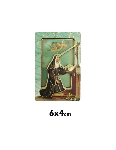 Tabla Bidimensional Santa Rita 6X4cm Magnetica Y Pie Suelto