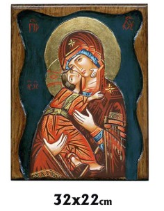 Icono Madera Pintado A Mano...