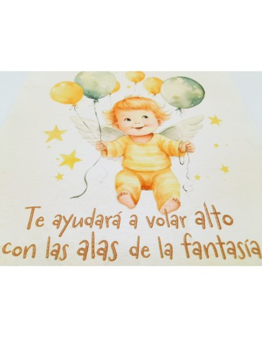 Cuadro Infantil Angelito Con Globos...