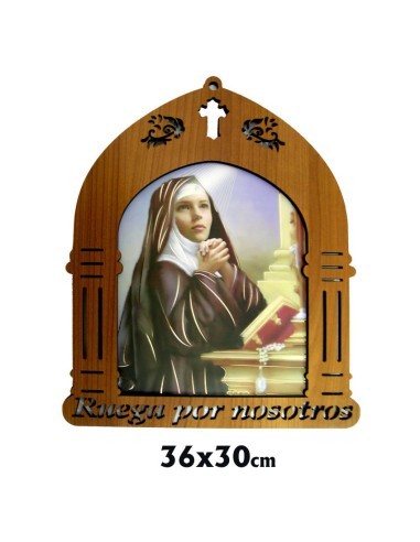 Capilla 30X36cm Santa Rita Brillo Oro...