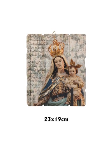 Tabla Serigrafiada Virgen Del...