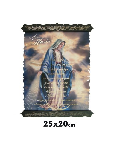 Pergamino 25X20cm Virgen Milagrosa...