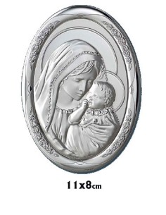 Icono Plata Oval 11X8cm...