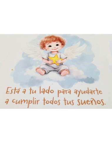 Cuadro Infantil Angelito Con Estrella...