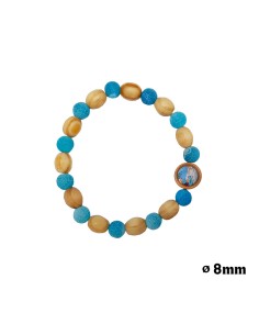 Pulsera Elastica 8mm Piedra...