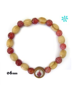 Pulsera Elastica 8mm Piedra...