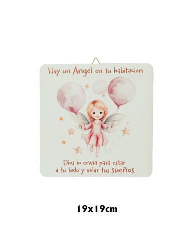 Cuadro Infantil Angelita Con Globos...