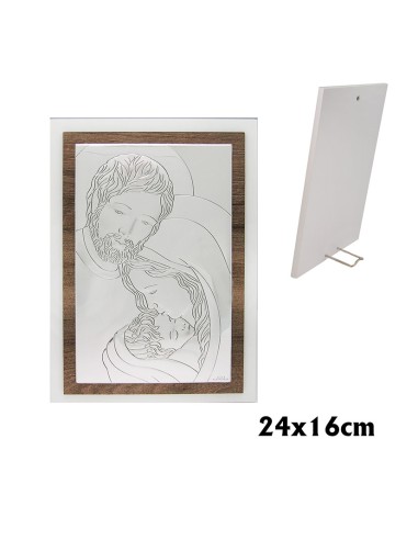Icono Plata Sagrada Familia 16. 5X24....