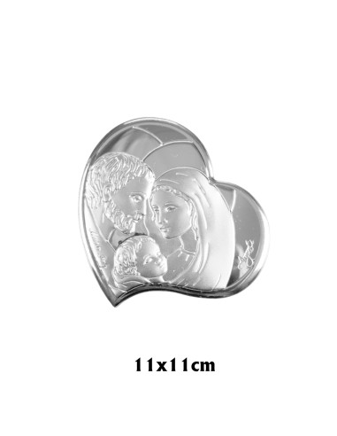 Icono Plata Laminada Corazon Sagrada...