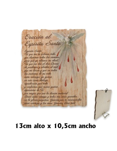 Tabla Madera 13.5x10.5cm Oracion Al...