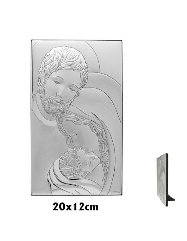 Icono Plata Sagrada Familia 12X20...