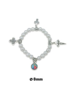 Pulsera Elastica Blanca 8mm...