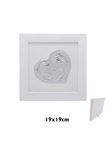 Corazon Sagrada Familia Plata 8 X 10....