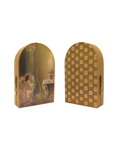Icono Triptico Madera Angel Con...