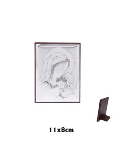 Icono Plata Virgen Con Niño...