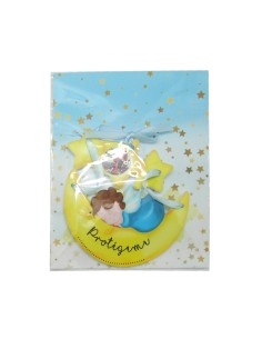 Placa Coche Volante Dorada...