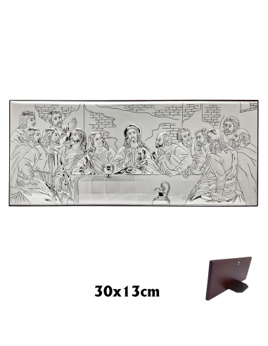 Icono Plata Ultima Cena Rectangular...