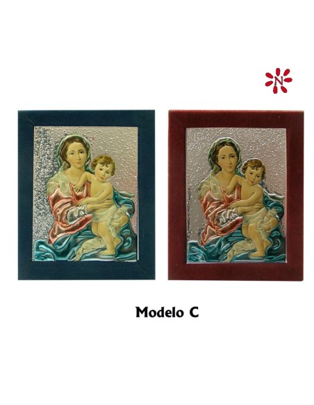 Icono Aluminio 7X9cm Variado Relieve Decorado