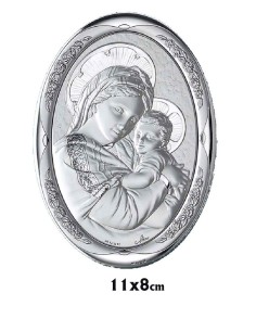 Icono Plata Oval 11X8cm...