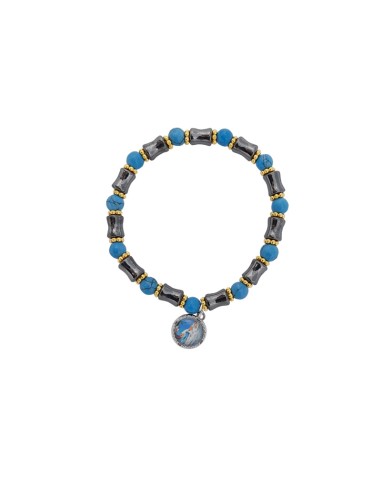 Pulsera Elastica Infantil Discos Con Estrella Buho Corazon Multicolor