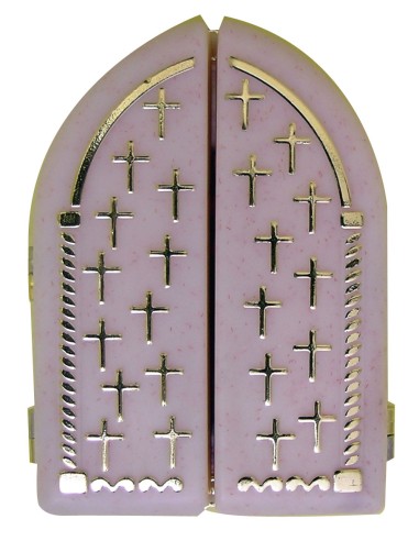 Capilla Triptico Con Cruces Doradas...