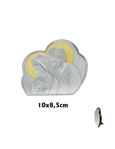 Icono Plata Sagrada Familia 10X8. 5...