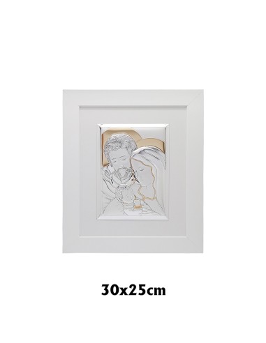 Icono Plata Sagrada Familia 25 X 30Cm...