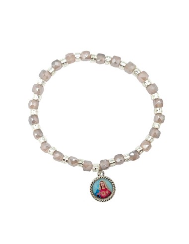 Pulsera elastica cristal opaco 6mm...