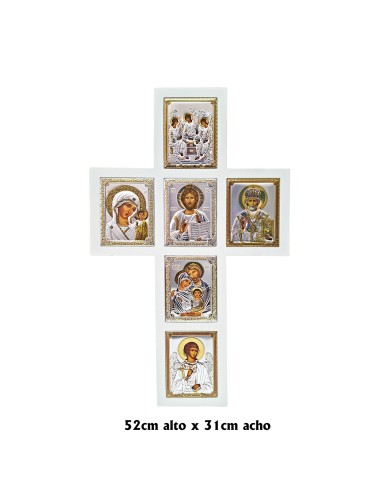 Icono Plata Crucifijo Con Escenas...