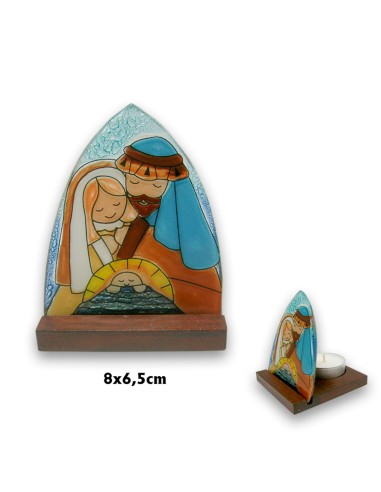 Nacimiento Placa Oval Cristal 9X7cm...