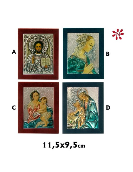 Icono Aluminio 7X9cm Variado Relieve Decorado