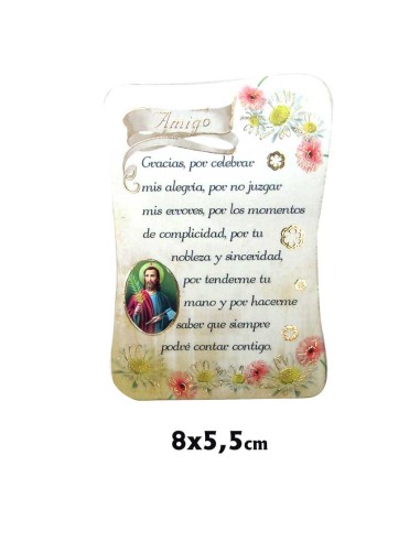 Iman Pergamino 8X5. 5 Cm Amigo Con...