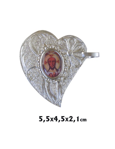 Caja Filigrana Tradicional Forma Corazon Alta Para Personalizar Con Rosario