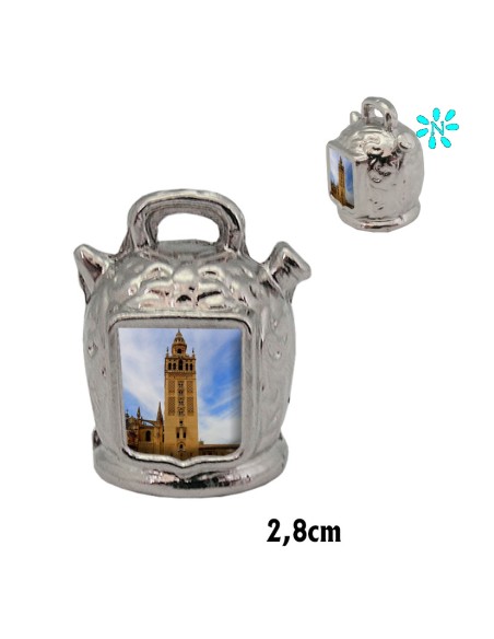 Dedal Coleccion Botijo Niquel Con Foto