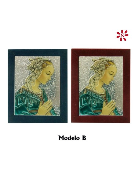 Icono Aluminio 7X9cm Variado Relieve Decorado