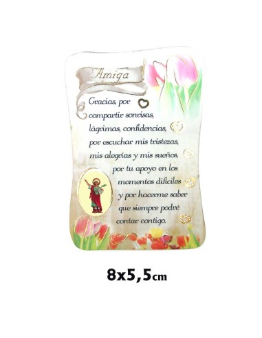 Iman Pergamino 8X5. 5 Cm Amiga Con...
