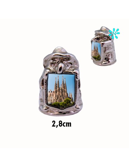 Dedal Coleccion Brujita Niquel Con Foto