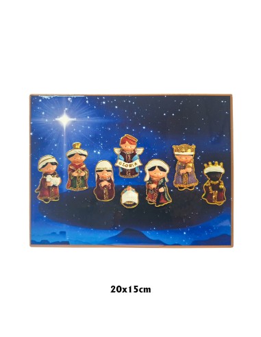 Placa ceramica 3D Navidad 20x15cm con...