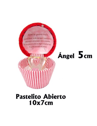 Angel Cristal Dentro Pastelito Mama...
