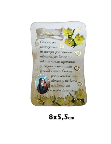 Iman Pergamino 8x5. 5 CM Nieta Con Texto Decorado