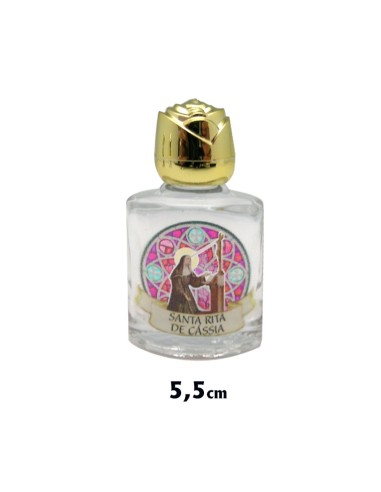 Botellita Cristal Serigrafiado Santa...