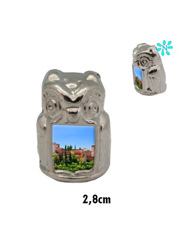 Dedal Coleccion Buho Niquel Con Foto