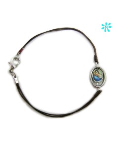 Pulsera Cordon Fino Marron...