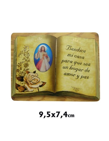 Placa Libro Bendice Nuestro Hogar Para Personalizar