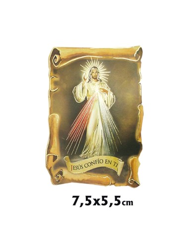 Iman Pergamino 7. 5x5. 5cm Jesús Misericordioso