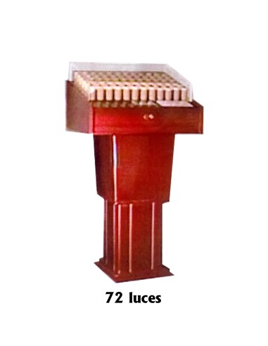 Lampadario Madera 72 Luces Led